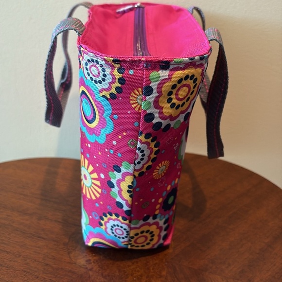 Igloo  cooler Lunchbox  hot/ cool pack bag  heavy nylon  bright pink floral - Picture 6 of 16
